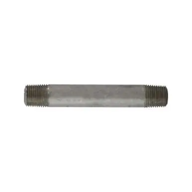 Midland Industries 52010 - Seamless Pipe Nipple, 1/8" MPT x 1/8" MPT, 5-1/2" L, Stainless Steel, SCH