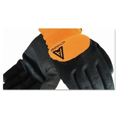ActivArmr 97-011-10 Cold Weather Hi-Viz Gloves, Size 10, Orange/Black