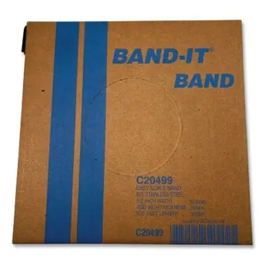 Band-It C20499 Stainless Steel Band, 1/2" x 100‘, 0.030" Thick