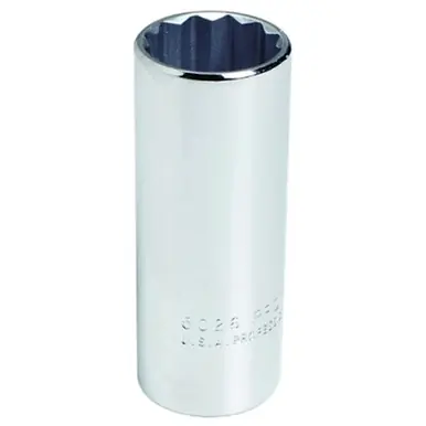Proto 5018H Torqueplus Deep Socket, 3/8" Drive, 9/16" Opening, 6-Point
