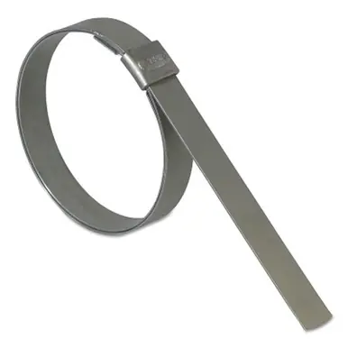 Band-It JS2019 Junior Smooth ID Clamp, 13/16" Dia, 3/8" Wide, 201 SS