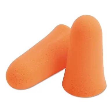 Moldex 6820 Mellows Foam Ear Plugs, Bright Orange, Polyurethane, Uncorded
