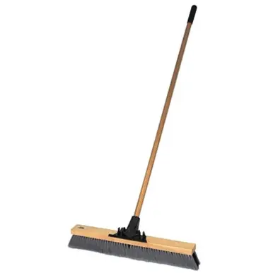 Weiler 44600 Pro-Flex Sweep, 24" Block, 3" Trim, Flagged Gray/Stiff Black