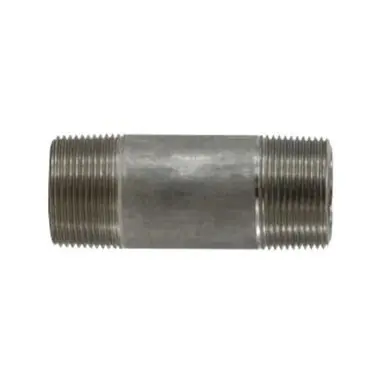 Midland Industries 51122 - Seamless Pipe Nipple, 1-1/4" MPT x 1-1/4" MPT, 2-1/2" L, Stainless Steel,