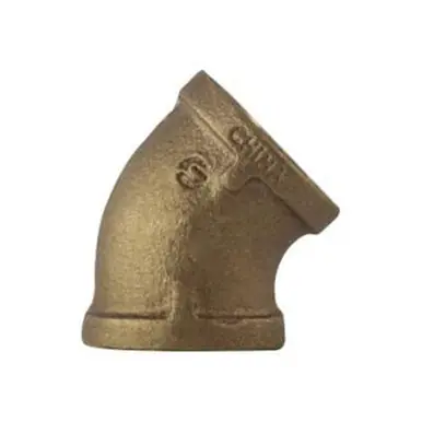 Midland Industries 38107-64 - 45° Elbow, 4" FPT x 4" FPT, Bronze