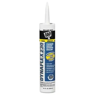 DAP 18275 DYNAFLEX 230 Premium Indoor/Outdoor Sealant, White, 10.1 oz