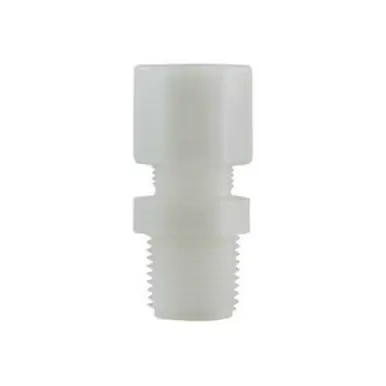Midland Industries 17193N - Adapter, 1/2" Compression x 1/4" MIP, Nylon, White