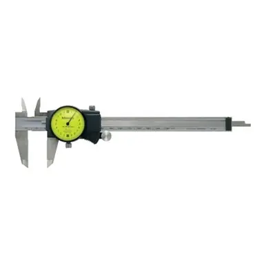 Mitutoyo 505-742J Series 505 Dial Caliper, 0-6" Outside Range, Carbide Tip