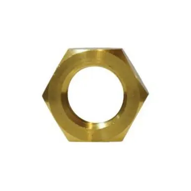 Midland Industries 06111-08 - Hex Locknut, 1/2" NPSL, Brass