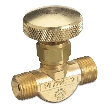Western 209 Gas Flow Valve, B-Size 9/16"-18 RH Male, Oxygen CGA-022, 200 PSI