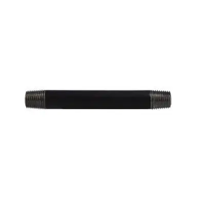Midland Industries 59026SMLS - Seamless Pipe Nipple, 1/4" MPT x 1/4" MPT, 4" L, Steel, Black, SCH 80