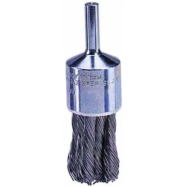 Weiler 10208 Knot Wire End Brush, 1/2", 0.0104" Steel Wire, 20000 RPM