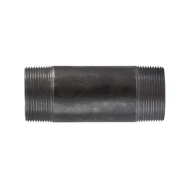 Midland Industries 57193 - Welded Pipe Nipple, 2-1/2" MPT x 2-1/2" MPT, 12" L, Steel, Black, SCH 40