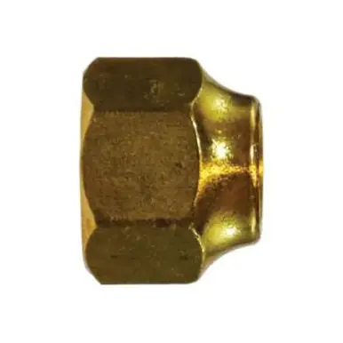 Midland Industries 04020-1208 - Hex Reducing Nut, 3/4 x 1/2" SAE 45° Female Flared, Brass