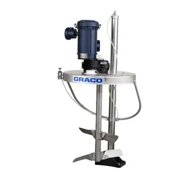 GRACO 25C486 - Electric Back Gear Drum Agitator w/ siphon, shaft & blades, UL, drum cover & elevator