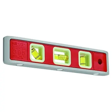 Ridgid 20233 Torpedo Level, 9", 3 Vials, 0°-90° Range