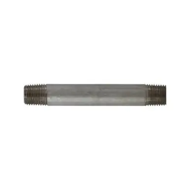 Midland Industries 52023 - Seamless Pipe Nipple, 1/4" MPT x 1/4" MPT, 2-1/2" L, Stainless Steel, SCH