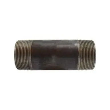 Midland Industries 59192SMLS - Seamless Pipe Nipple, 2-1/2" MPT x 2-1/2" MPT, 11" L, Steel, Black,