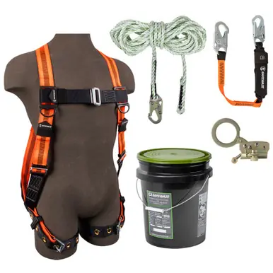Safewaze 020-3119 - V-Line Bucket Roof Kit FS99185-E Harness, FS700-50 VLL, FS1120 Grab, FS88560-E3