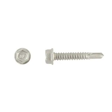 Buildex 1152000 - 1/4-14 x 1-1/2" Hex Washer Head Tek/3 Self-Drilling Screws w/ Climeaseal 2000ct
