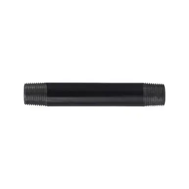 Midland Industries 57052 - Welded Pipe Nipple, 3/8" MPT x 3/8" MPT, 8" L, Steel, Black, SCH 40
