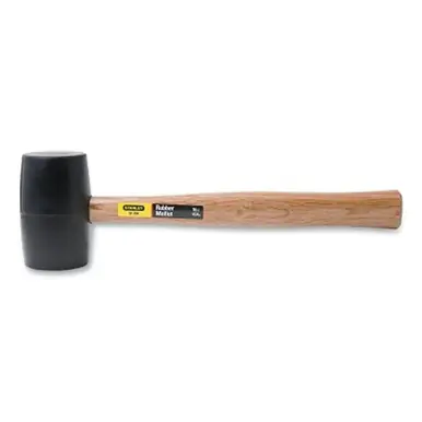 Stanley 51-104 Rubber Mallet, 16 oz, 13-1/2" Hardwood Handle