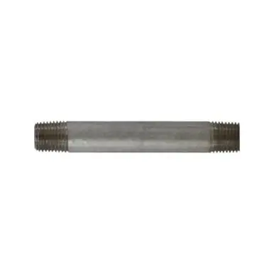 Midland Industries 52025 - Seamless Pipe Nipple, 1/4" MPT x 1/4" MPT, 3-1/2" L, Stainless Steel, SCH