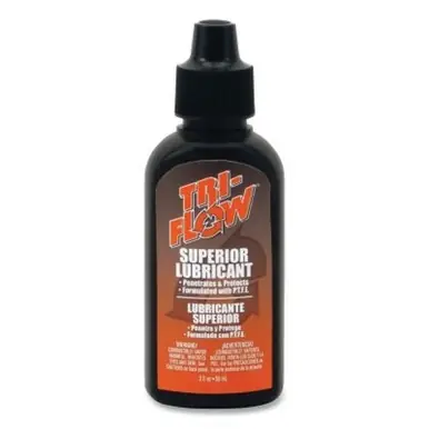 Tri-Flow TF21010 Industrial Lubricant, 2oz Dropper Bottle (12pk)