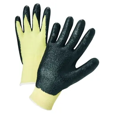 Anchor Brand 6010-XXL Nitrile Coated Kevlar Gloves, 2X-Large, Yellow/Black