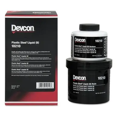 Devcon 10210 Plastic Steel Liquid (B), 1 lb Can, Dark Grey