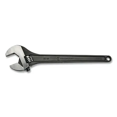 Crescent AT215BK 15" Black Oxide Adjustable Wrench, 1.688" Jaw Opening
