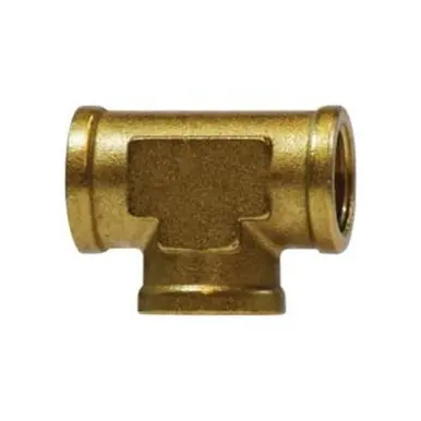 Midland Industries 06231-06 - Pipe Tee, 3/8" NPT(F)F x 3/8" NPT(F)F x 3/8" NPT(F)F, Brass