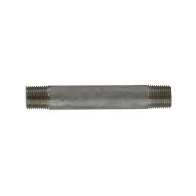 Midland Industries 49049 - Welded Pipe Nipple, 3/8" MPT x 3/8" MPT, 5-1/2" L, Stainless Steel, SCH