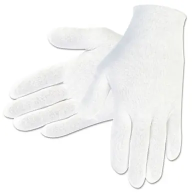 MCR Safety 8610C Lisle Cotton Inspector Gloves, 100% Cotton, Small