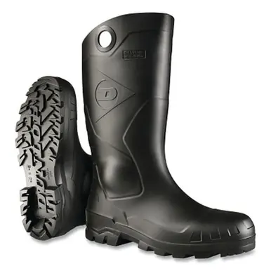 Dunlop 8677600.08 Chesapeake Steel Toe Boots, Unisex 8, 16", Black