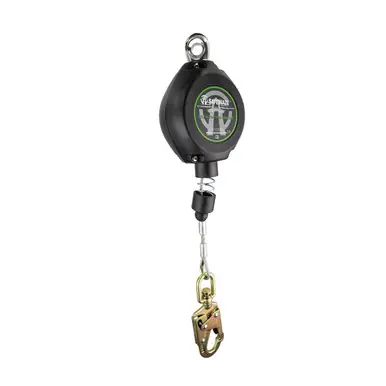 Safewaze FS-FSP1220-G - 20‘ Class 1 Cable Retractable w/ Swivel Fall Indicator Hook and Tote Bag