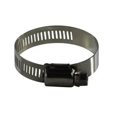 Midland Industries 620016SS -620 Series Wide Band Worm Drive Clamp, 1-1/16" Min. Clamp Dia., 316