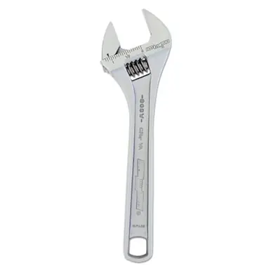Channellock C808W-BULK Adjustable Wrench, Chrome, Bulk