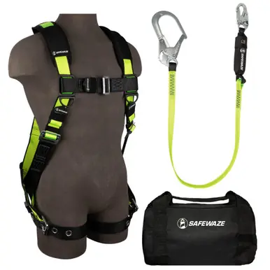 Safewaze FS139-S/M - PRO Bag Combo FS185-S/M Harness, FS565 Lanyard, FS8150 Bag