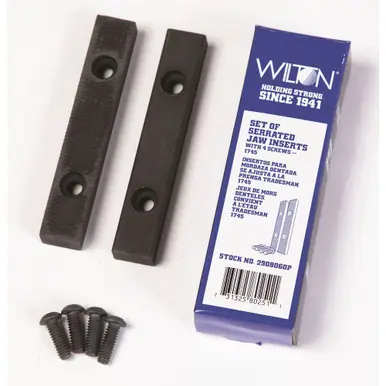 WILTON 2908060P - Replacement Serrated Vise Jaws for Model 1745 Vise, Pair
