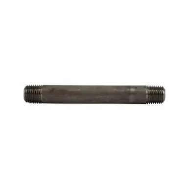 Midland Industries 51025 - Seamless Pipe Nipple, 1/4" MPT x 1/4" MPT, 3-1/2" L, Stainless Steel, SCH