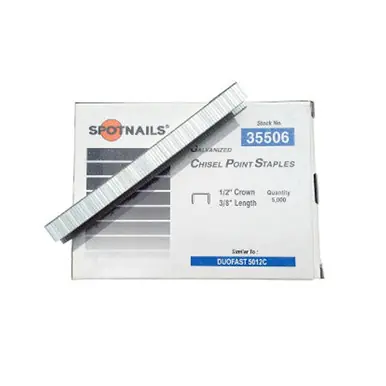 Spotnails 35506 - 3/8" DuoFast 50 Series 20Ga 1/2" Crown Fine Wire Staples 5000ct