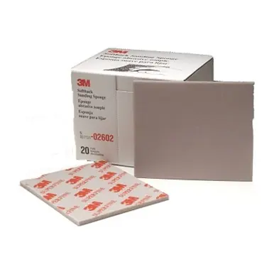3M 051131-02602 Softback Sanding Sponge, 5-1/2" x 4-1/2", Superfine Grit