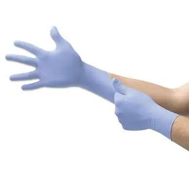 MICROFLEX FFS-700-S FreeForm SE FFS-700 Nitrile Exam Gloves, Small, Blue, Beaded