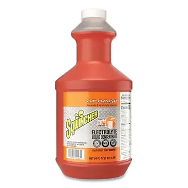 Sqwincher 159030324 Liquid Concentrate, Orange, 64 oz, Makes 5 gal