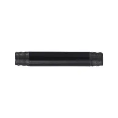 Midland Industries 57046 - Welded Pipe Nipple, 3/8" MPT x 3/8" MPT, 4" L, Steel, Black, SCH 40