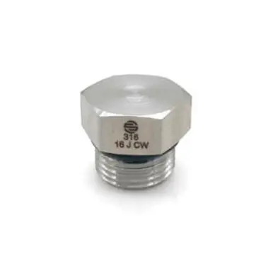 Midland Industries SS6408-08 - Hex Head Plug, 1/2" Male SAE ORB, Stainless