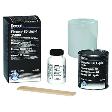 Devcon 15800 Flexane 80 Liquid, 1 lb Can, Black