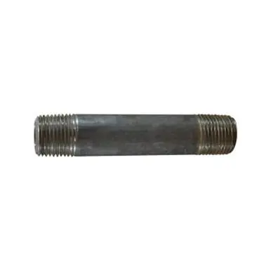 Midland Industries 51066 - Seamless Pipe Nipple, 1/2" MPT x 1/2" MPT, 4" L, Stainless Steel, SCH 80