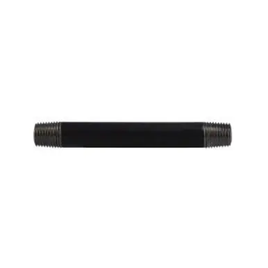 Midland Industries 59031SMLS - Seamless Pipe Nipple, 1/4" MPT x 1/4" MPT, 7" L, Steel, Black, SCH 80
